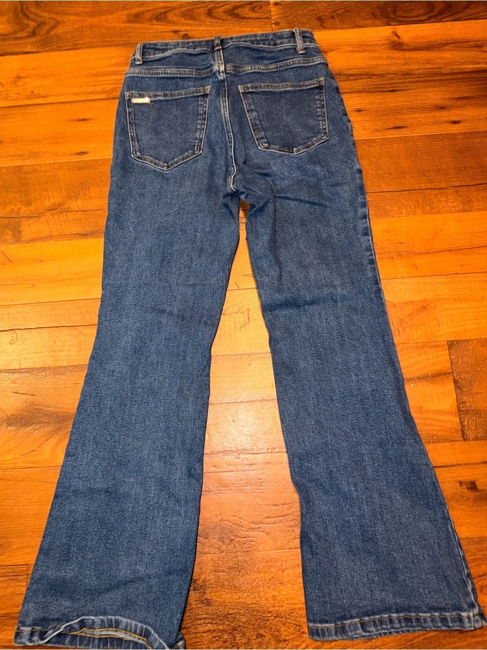 Michael Kors Dark Blue Denim Wide Leg Jeans